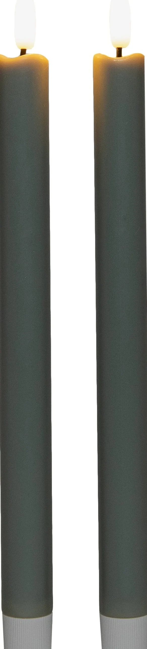 Anna's Collection LED dinerkaars groen D 1,5 H 24 cm 2 stuks