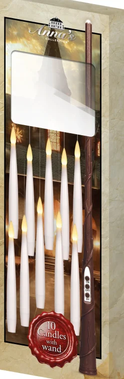 Anna's Collection LED dinerkaars zwevend wit D 2 H 15 cm 10 stuks