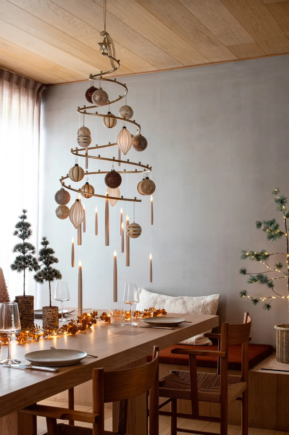 Anna's Collection LED dinerkaars zwevend wit D 2 H 15 cm 10 stuks