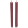 Anna's Collection LED dinerkaars Mino oudroze D 2 H 23 cm 2 stuks