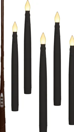 Anna's Collection LED dinerkaars zwevend zwart D 2 H 28,5 cm 5 stuks