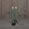 Anna's Collection LED dinerkaars groen D 2 H 23 cm 2 stuks