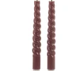 Anna's Collection LED dinerkaars Swirl roze D 2 H 23 cm 2 stuks