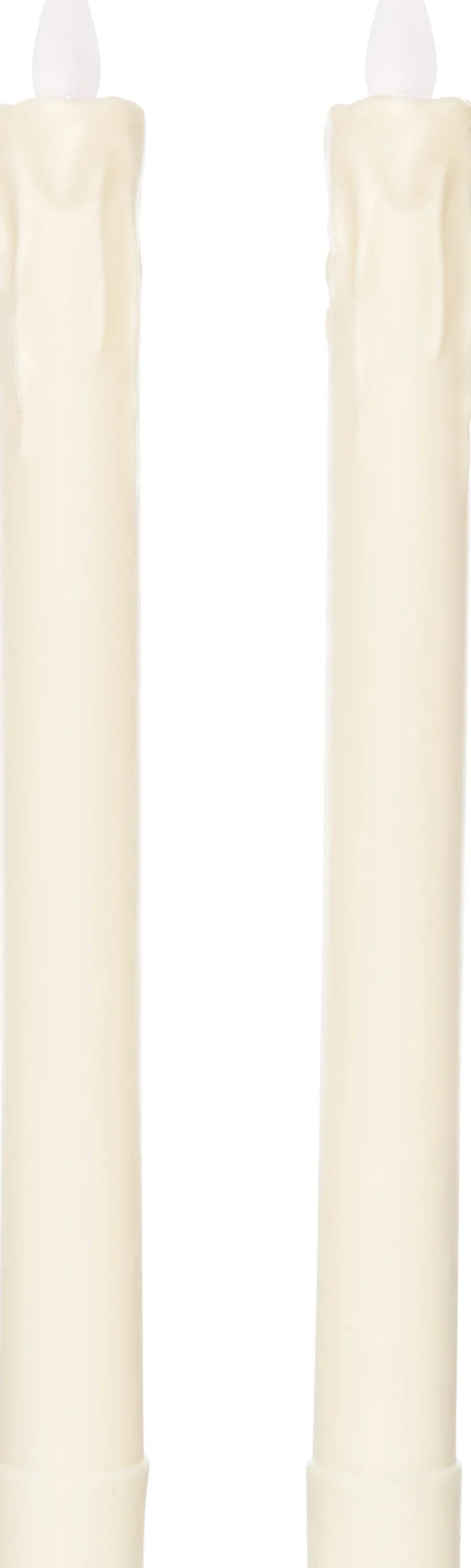 Anna's Collection LED dinerkaars crème D 2,5 H 23 cm 2 stuks
