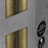 Anna's Collection LED dinerkaars Tara met timer goud D 2,2 H 18 cm 2 stuks