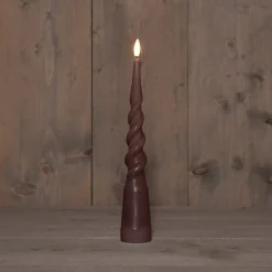 Anna's Collection LED dinerkaars Swirl roze D 2 H 29 cm