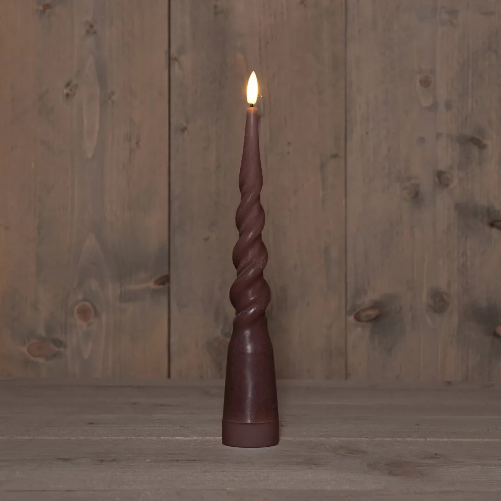 Anna's Collection LED dinerkaars Swirl roze D 2 H 29 cm