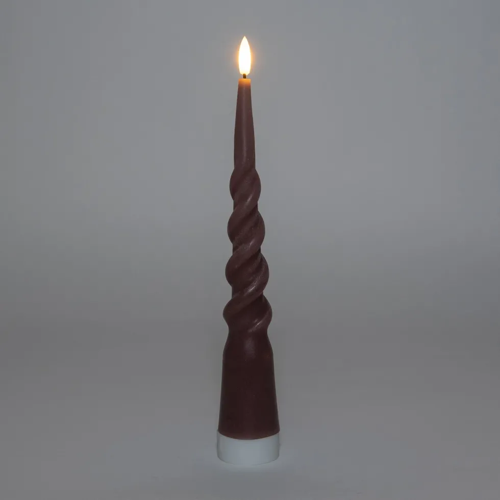 Anna's Collection LED dinerkaars Swirl roze D 2 H 29 cm