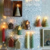 Anna's Collection LED dinerkaars Rambu kerstboom ivoor D 2,2 H 23 cm