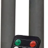 Anna's Collection LED dinerkaars Rustiek met timer taupe D 2,1 H 18 cm 2 stuks