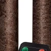 Anna's Collection LED dinerkaars Tara met timer brons D 2,2 H 18 cm 2 stuks