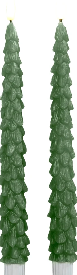 Anna's Collection LED dinerkaars met afstandsbediening Rambu groen D 3 H 27 cm