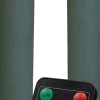 Anna's Collection LED dinerkaars Rustiek met timer groen D 2,1 H 18 cm 2 stuks