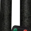 Anna's Collection LED dinerkaars Tara met timer antraciet D 2,2 H 18 cm 2 stuks