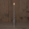 Anna's Collection LED dinerkaars Swirl taupe D 2 H 29 cm