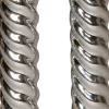 Anna's Collection LED dinerkaars Swirl zilver D 2,1 H 25 cm 2 stuks
