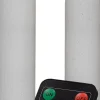 Anna's Collection LED dinerkaars met timer wit D 2 H 18 cm 2 stuks