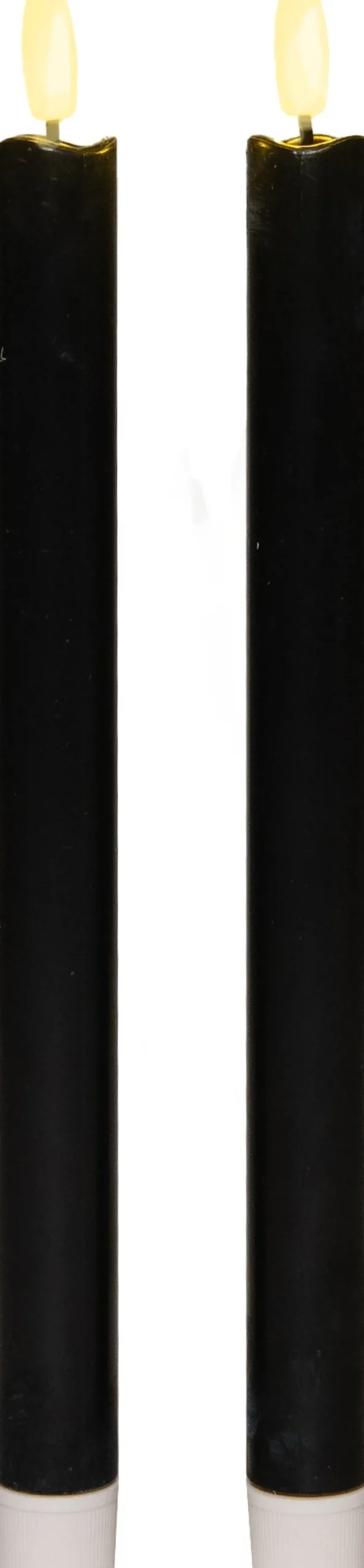 Anna's Collection LED dinerkaars Larni zwart D 2,1 H 25 cm 2 stuks