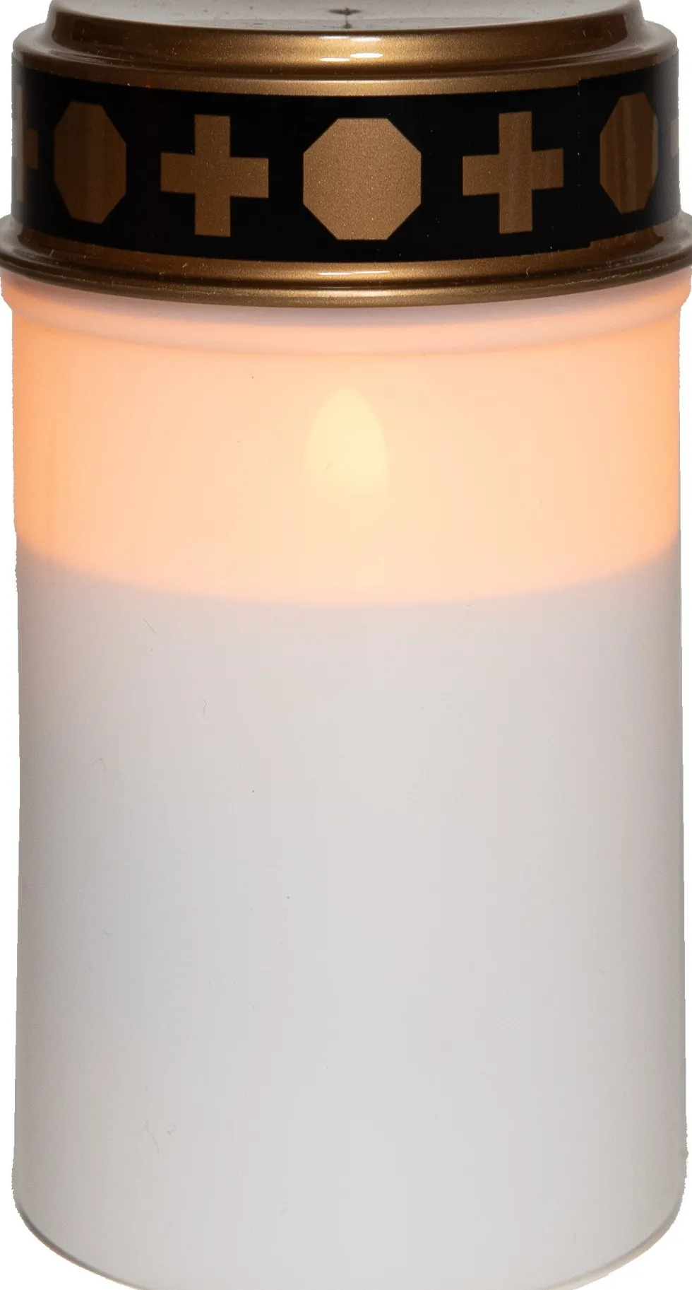 Anna's Collection LED herdenkingslicht met timer wit D 7 H 12 cm