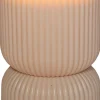Anna's Collection LED kaars in pot beige D 8 H 15 cm