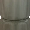 Anna's Collection LED kaars in pot groen D 13 H 17 cm