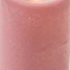 Anna's Collection LED stompkaars Rustiek oud roze D 7,5 H 12,5 cm
