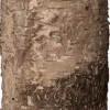 Anna's Collection LED stompkaars berk bruin met timer D 9 H 13,4 cm