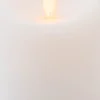 Anna's Collection LED stompkaars met timer Rustiek wit D 7,5 H 10 cm