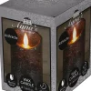 Anna's Collection LED stompkaars met timer Rustiek antraciet D 7,5 H 10 cm