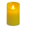 Anna's Collection LED stompkaars Rustiek geel D 7,5 H 12,5 cm