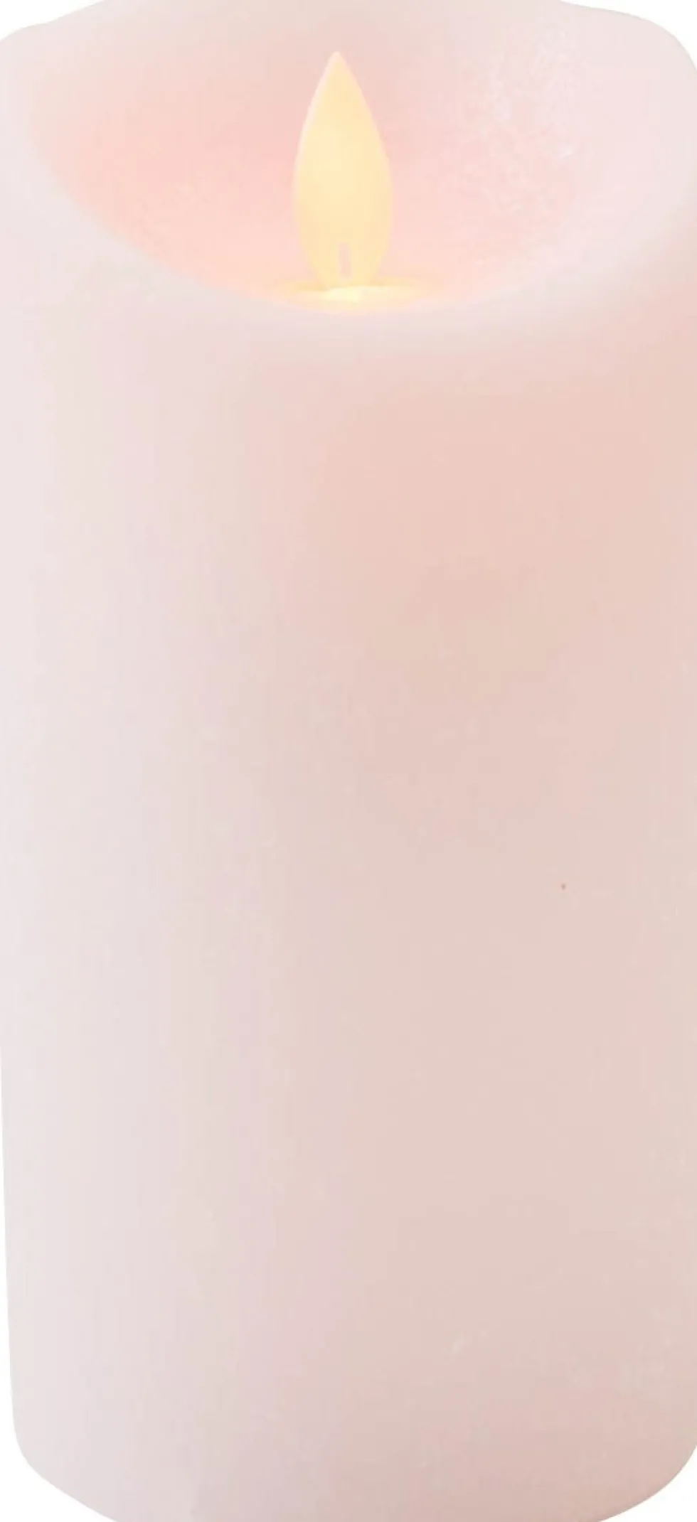 Anna's Collection LED stompkaars Rustiek roze D 7,5 H 15 cm