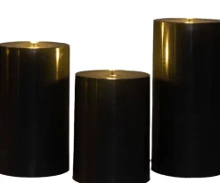 Anna's Collection LED stompkaars zwart 3 stuks