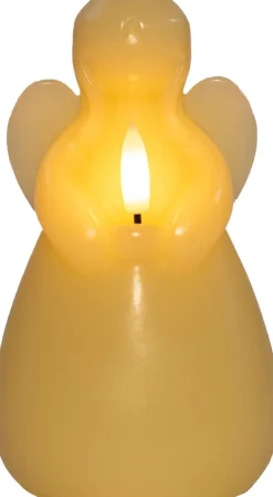 Anna's Collection LED stompkaars Ange engel ivoor D 8 H 14,5 cm