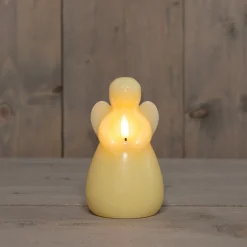 Anna's Collection LED stompkaars Ange engel ivoor D 8 H 14,5 cm