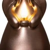 Anna's Collection LED stompkaars engel brons D 7 H 14,5 cm