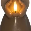 Anna's Collection LED stompkaars Ange engel taupe D 8 H 14,5 cm
