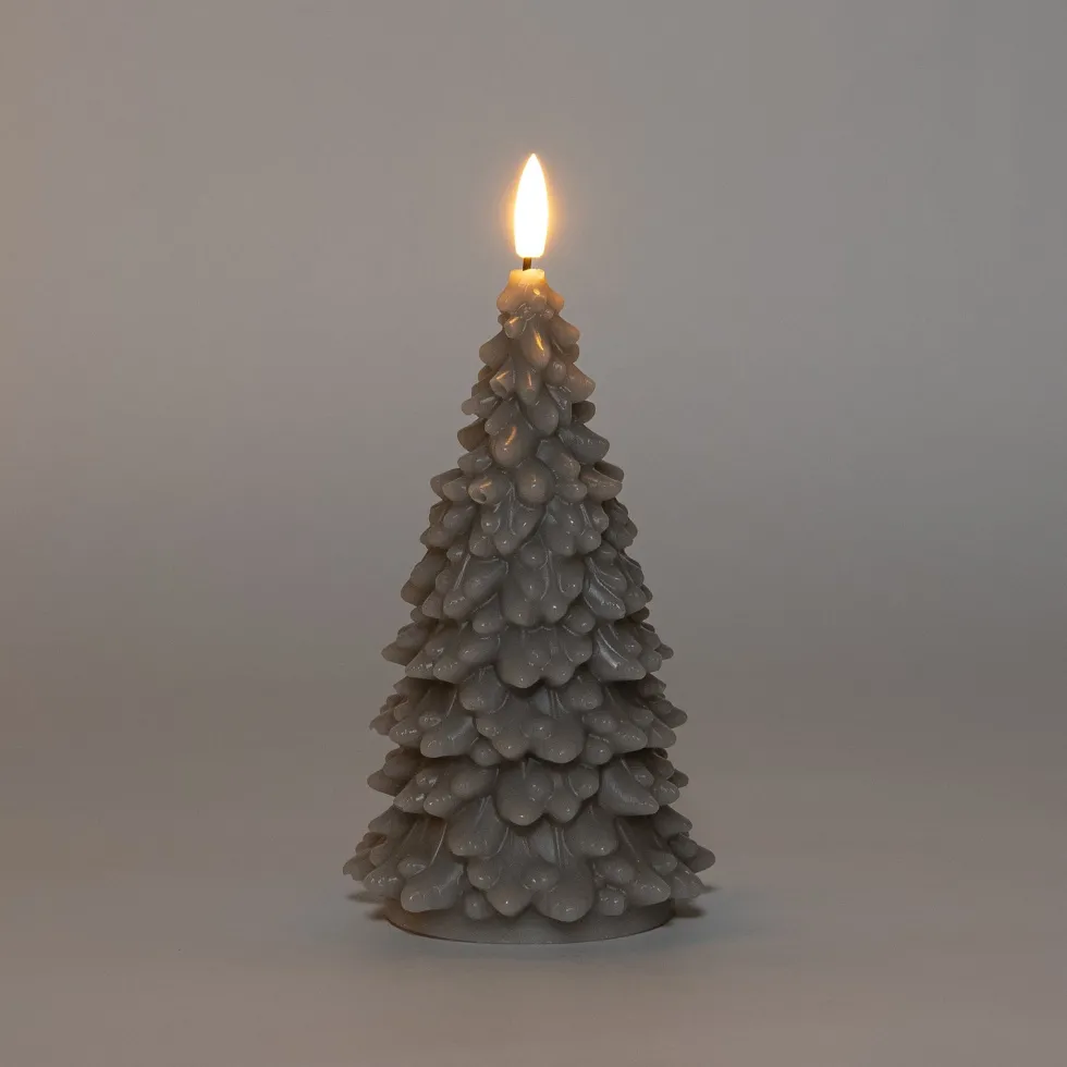 Anna's Collection led stompkaars Sito taupe D 9,5 H 20 cm