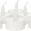 Anna's Collection LED waxinelicht met timer wit D 4 H 4 cm 6 stuks