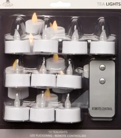Anna's Collection LED waxinelicht wit D 4 H 3,5 cm