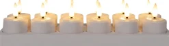 Anna's Collection LED waxinelicht inductie wit D 5 H 3 cm 12 stuks