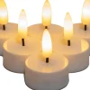 Anna's Collection LED waxinelicht wit D 3,8 H 2 cm 6 stuks