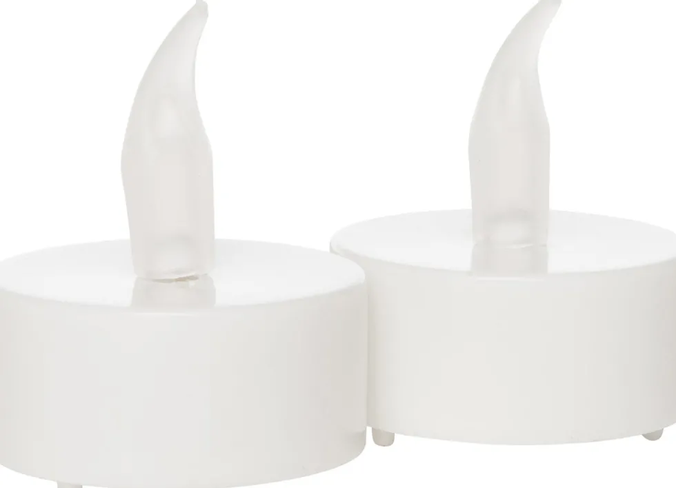 Anna's Collection LED waxinelicht wit D 4 H 5 cm 2 stuks