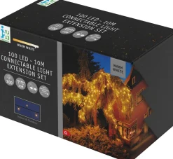 Anna's Collection miniverlichting Connect de Luxe met 100 lampjes warm white 10 m
