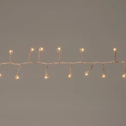Anna's Collection miniverlichting Ivy koperdraad met 100 lampjes warm wit 2,25 m
