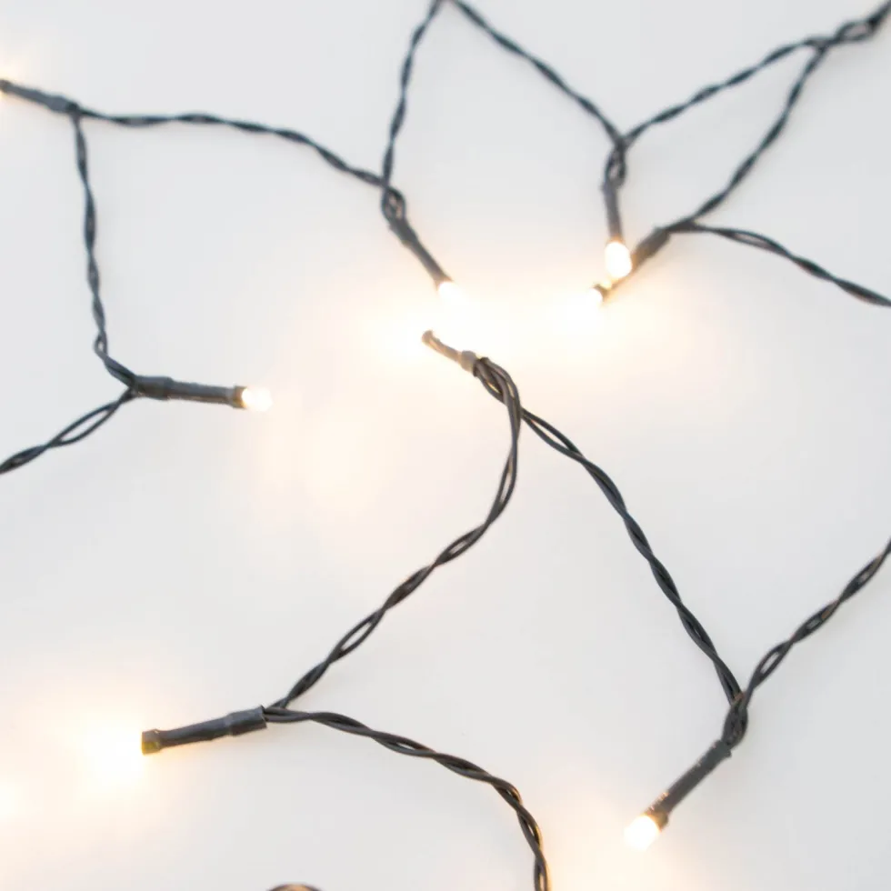 Anna's Collection miniverlichting Premium groen met 40 lampjes warm white 4m