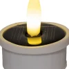 Anna's Collection solar waxinelicht wit 3 stuks