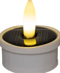 Anna's Collection solar waxinelicht wit 3 stuks