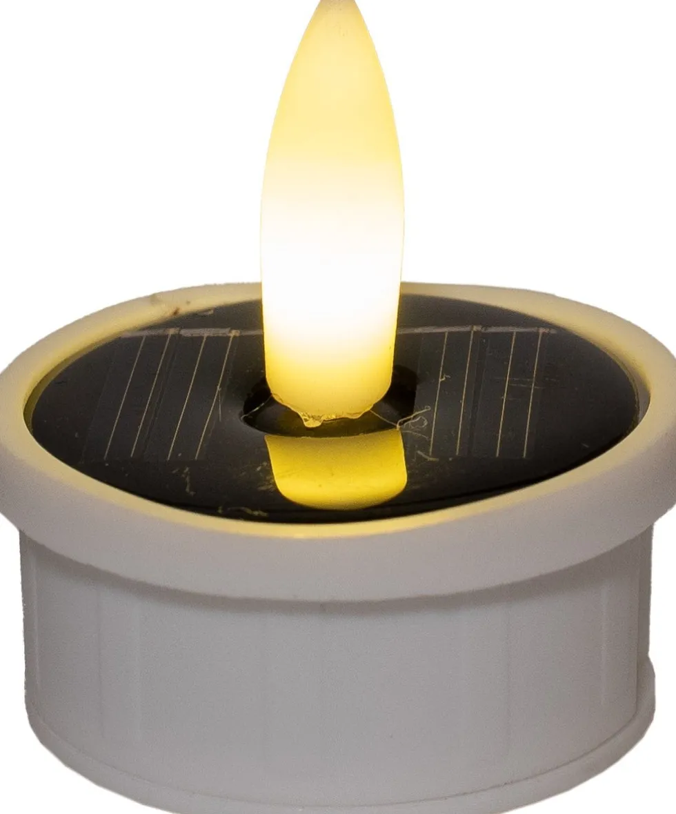 Anna's Collection solar waxinelicht wit 3 stuks