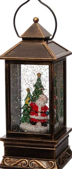 Anna's Collection tafellamp kerstman koper 11,5 x 11,5 x 21,5 cm