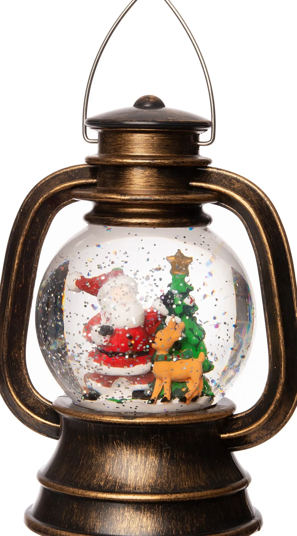 Anna's Collection tafellamp kerstman koper D 15 H 21 cm